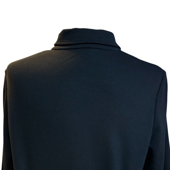 J. McLaughlin Tunic 3/4 Sleeve Black‎ Top Women's Size Large - Picture 7 of 11